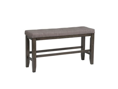 BARDSTOWN COUNTER HEIGHT BENCH GREY Discount