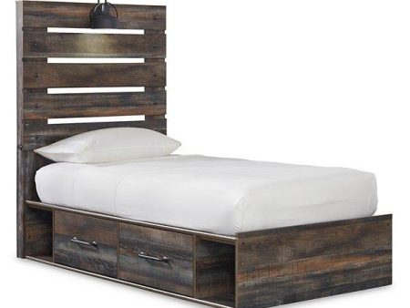 Drystan Bed with 2 Storage Drawers Cheap