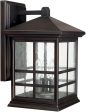 15 H Preston 3-Light Outdoor Wall Lantern Old Bronze For Sale