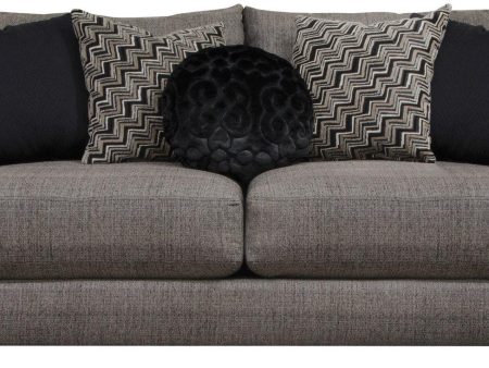 Jackson Furniture Ava Sofa with USB Port in Pepper 4498-13 For Sale