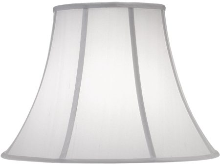 10x20x15 Off White Silk Shantung Bell Softback Lampshade Online