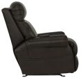 Vito Leather Power Rocker Recliner with Power Adjustable Headrest and Lumbar and CR3 Therapeutic Massage Sale