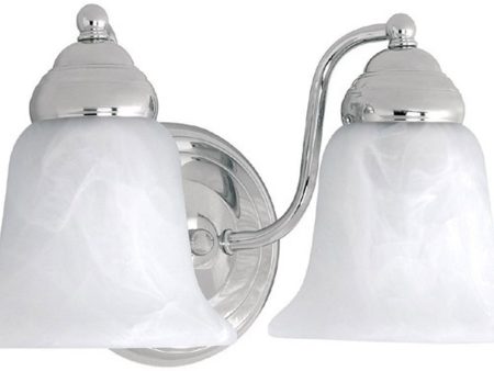 11 W Capital Vanities 2-Light Bath Vanity Chrome For Sale