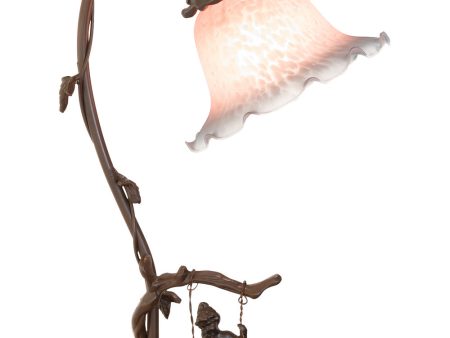 16  High Fluted Bell Cherub on Swing Mini Lamp on Sale