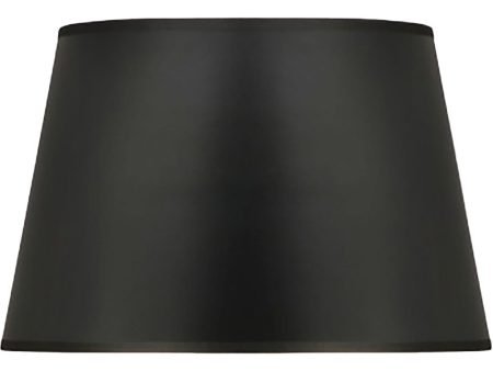 (7x10) (9x14) x 9 Black Opaque Gold Foil Tapered Oval Hardback Lampshade Sale