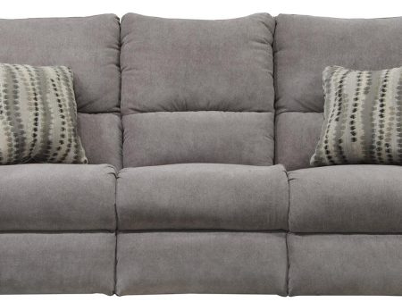 Catnapper Furniture Sadler Power Lay Flat Reclining Sofa with DDT in Mica For Sale