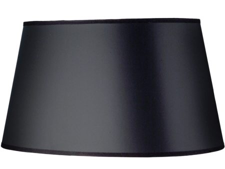 (8x12) (9x16) x 8 Black Opaque Gold Tapered oval Hardback Lampshade Sale