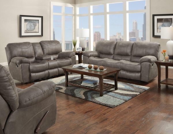 Catnapper Furniture Trent Power Reclining Sofa in Charcoal Online