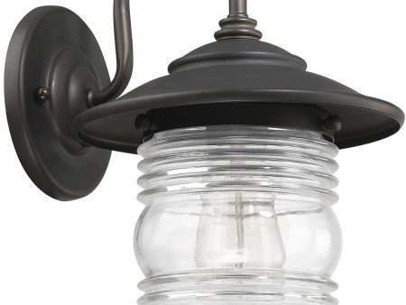 11 H Creekside 1-Light Outdoor Wall Lantern Rain or Shine - Old Bronze For Cheap