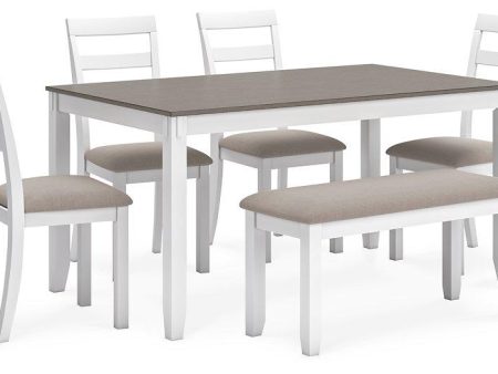 Stonehollow Dining Table and Chairs with Bench (Set of 6) Supply