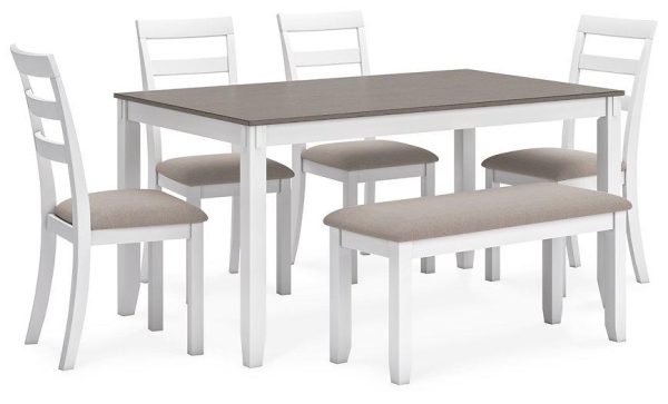 Stonehollow Dining Table and Chairs with Bench (Set of 6) Supply