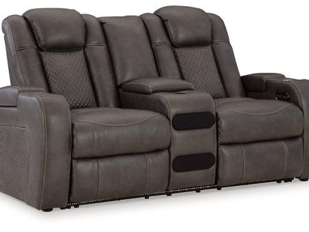 Fyne-Dyme Power Reclining Loveseat with Console Supply