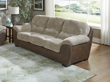 Jackson McMahon Sofa in Bark Jute 5455-23 For Discount