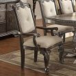 Crown Mark Kiera Arm Chair (Set of 2) in Grey 2151A-GY Hot on Sale