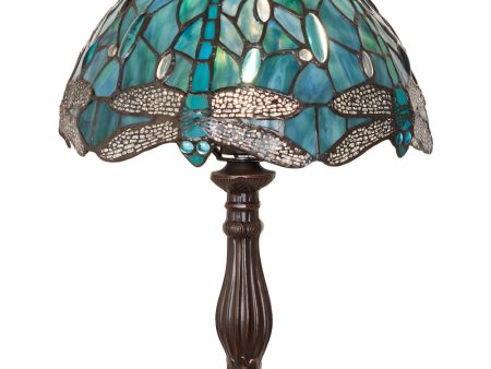 16  High Tiffany Hanginghead Dragonfly Table Lamp Hot on Sale