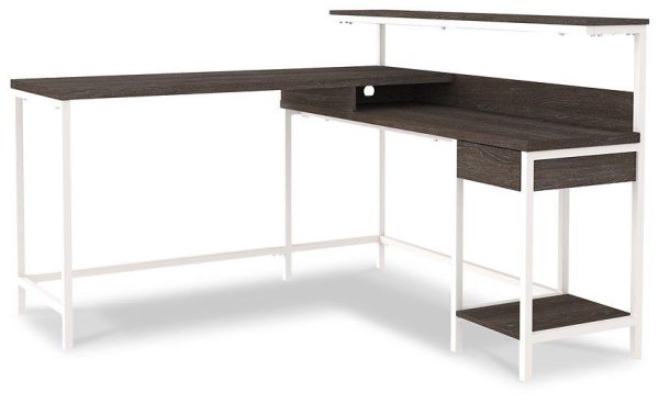 Dorrinson Home Office L-Desk with Storage Discount