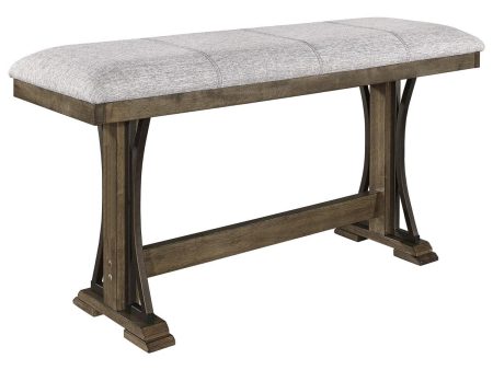 Crown Mark Quincy Counter Height Bench in Light Brown 2831-BENCH Online now