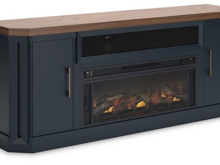 Landocken 83  TV Stand with Electric Fireplace For Sale