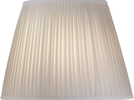 (10x7) (16x11) x 12 Off White Side Pleat Camelot Tapered Oval Softback Lampshade Fashion