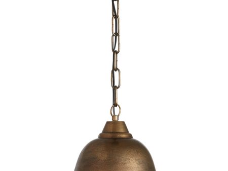 1-Light Pendant In Oxidized Brass Online Sale