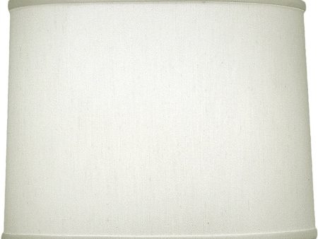 10x11x8 Pearl Supreme Satin Drum Hardback Lampshade For Sale