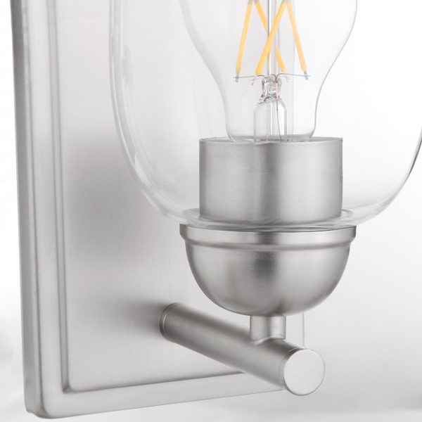 Wallinger 1-light Wall Mount Light Fixture Satin Nickel Sale