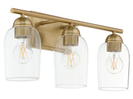 Wallinger 3-light Bath Vanity Light Aged Brass Online Hot Sale