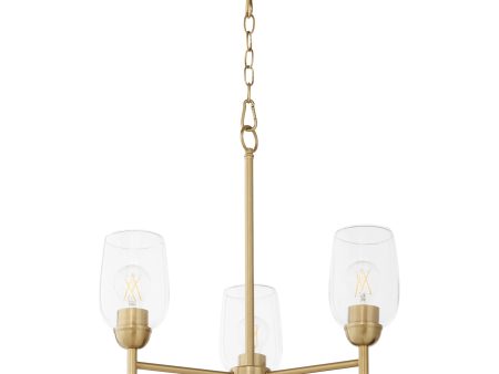 Wallinger 3-light Chandelier Aged Brass For Sale