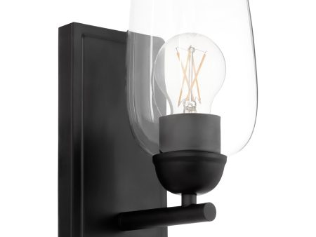 Wallinger 1-light Wall Mount Light Fixture Matte Black Online now