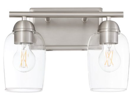 Wallinger 2-light Bath Vanity Light Satin Nickel Discount