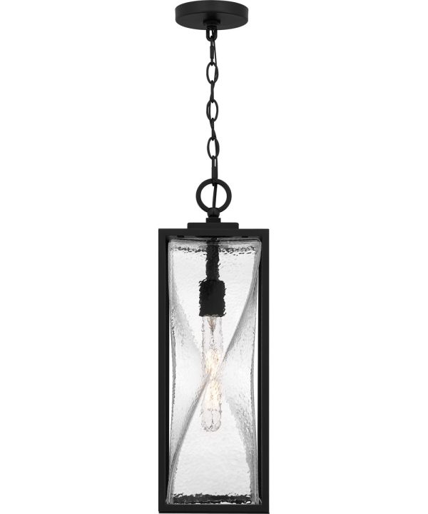 Zarah Large 1-light Outdoor Pendant Light Matte Black Cheap