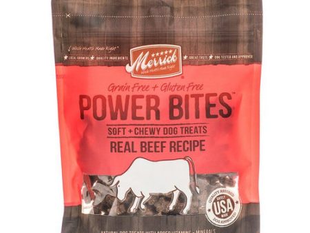 Power Bites Soft & Chewy Dog Treats - Real Texas Beef Recipe 6 oz by Merrick Fashion