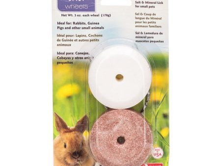 Salt & Mineral Wheels for Small Pets 2 Pack - (3 oz Salt Wheel & 3 oz Mineral Wheel) by Lixit Sale