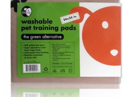 Washable Pet Training Pads 24  Long x 24  Wide (2 Pack) by Lola Bean Online Sale