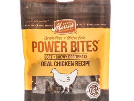 Power Bites Soft & Chewy Dog Treats - Real Chicken Recipe 6 oz by Merrick Online Hot Sale