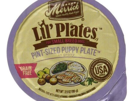 Lil Plates Grain Free Pint-Sized Puppy Plate 3.5 oz by Merrick Hot on Sale